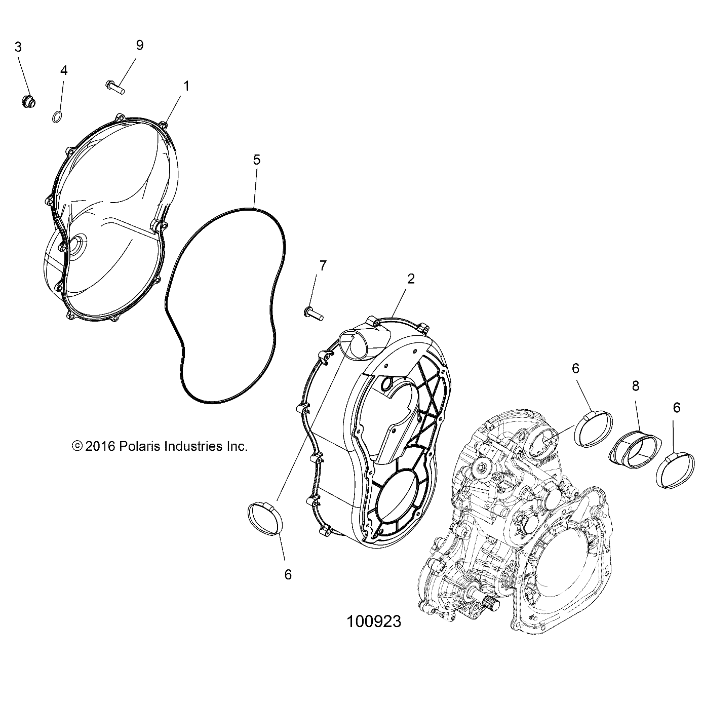 BODY, CLUTCH COVER AND BOOTS - A18SXN85A8